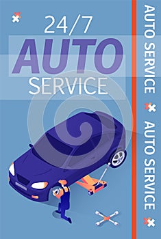 Media or Printable Advertisement for Car Service photo
