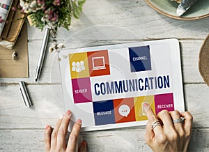 Media Technology Online Digital Networking Concept