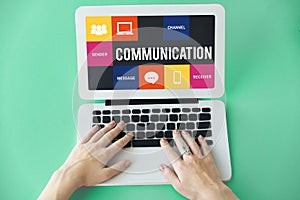 Media Technology Online Digital Networking Concept