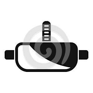 Media vr glasses icon simple vector. Social simulation