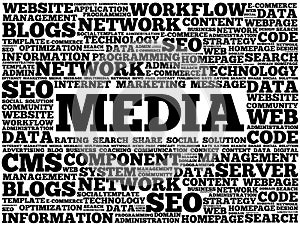 Media word cloud
