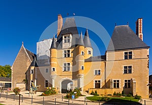 Mediaeval architecture, Castle Stuart in town Aubigny-sur-Nere, France