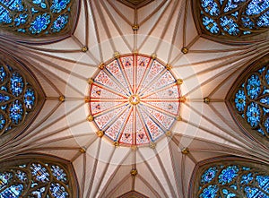 Mediaeval chapter house ceiling