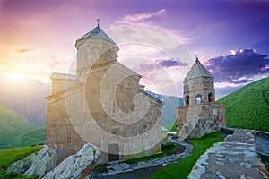 Mediaeval Church in mountains