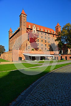 Mediaeval gothic towers of Gniew castle