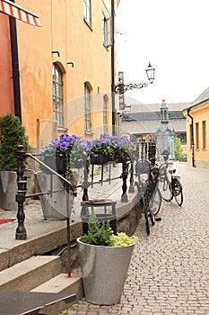 Mediaeval street of Uppsala photo