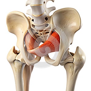 Medial view of ligamentum teres within hip joint capsule x-ray photo