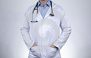 Medic professional doctor uniform and stethoscope