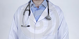 Medic professional doctor uniform and stethoscope