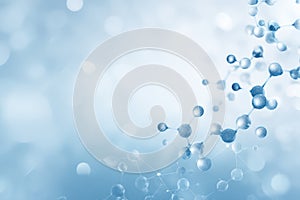 Medical abstract gradient background with molecules for science and technology