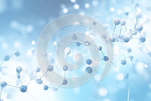 Medical abstract gradient background with molecules for science and technology