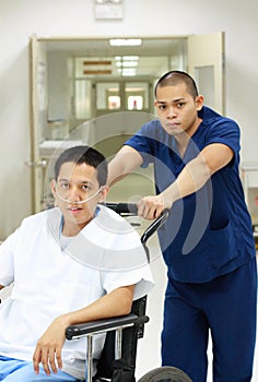 Medical aide and patient