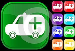 Medical ambulance icon