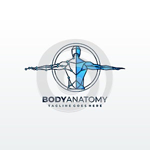 Medical anatomy diagnostics symbol Template
