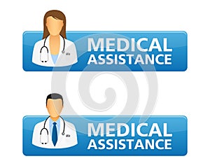 Medical assistance request buttons