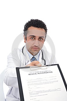 Medical authorization form photo