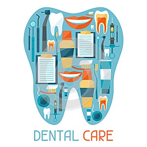 Medical background design with dental icons