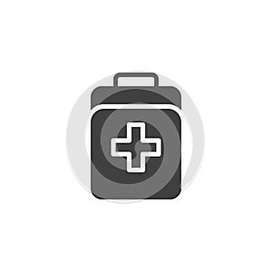 Medical bag vector icon