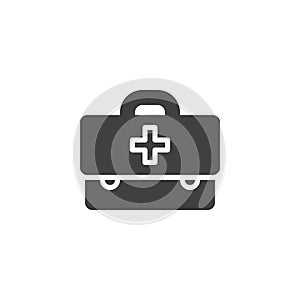 Medical bag vector icon