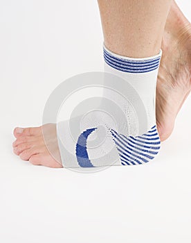 Medical bandage, foot support photo