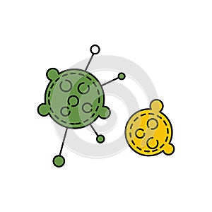 medical biology virus line icon. element of bacterium virus illustration icons. signs symbols can be used for web logo mobile app