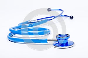 Medical blue stethoscope