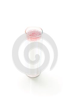 Medical capillary glass tube in container