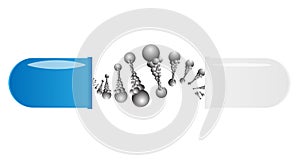 Medical capsule and molecule