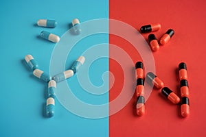 Medical capsules of two kinds. The concept of choice, awareness, side effect