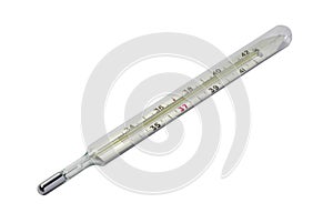 Medical centigrade thermometer photo