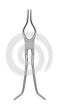 Medical clamp isolated on white