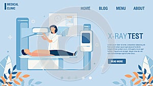 Medical Clinic Flat Landing Page Offer X-Ray Test