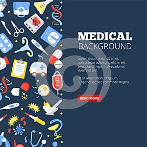 Medical clinic landing page vector template. Treatment center