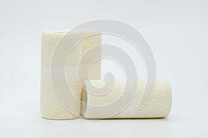 Medical cohesive elastic bandage isolated