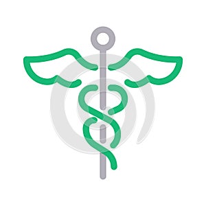 Medical colour line vector icon