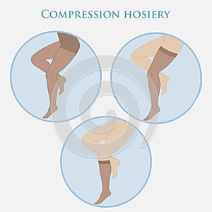 Medical compression hosiery