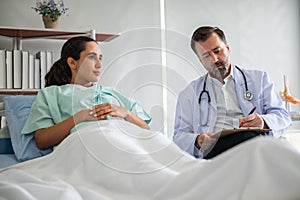 Medical Consultation Between Doctor and Patient in Discussion