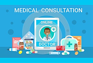 Medical Consultation Online Doctor Health Care Clinics Hospital Service Medicine Banner