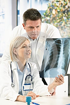 Medical consultation of x-ray image