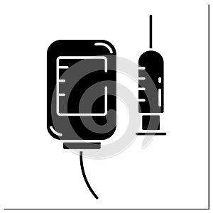 Medical consumables glyph icon photo