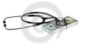 Medical costs, financial concept.