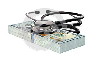 Medical costs, financial concept.