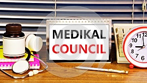 Medical Council. label in the planning calendar.