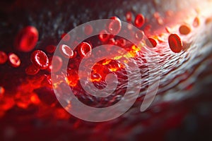 Medical 3D Illustration of Cholesterol Structure.