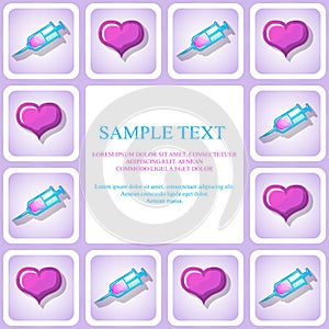 Medical devices. Vector set.