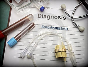 Medical diagnosis hemochromatosis