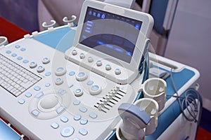 Medical diagnostic equipment closeup