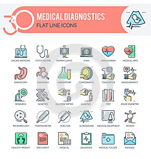 Medical diagnostics Icons