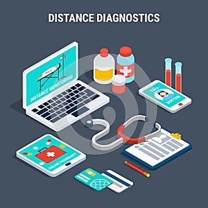 Medical Diagnostics Isometric Set