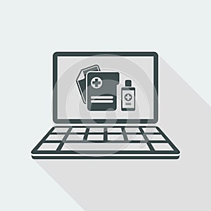 Medical digital page - Vector icon for computer website or application